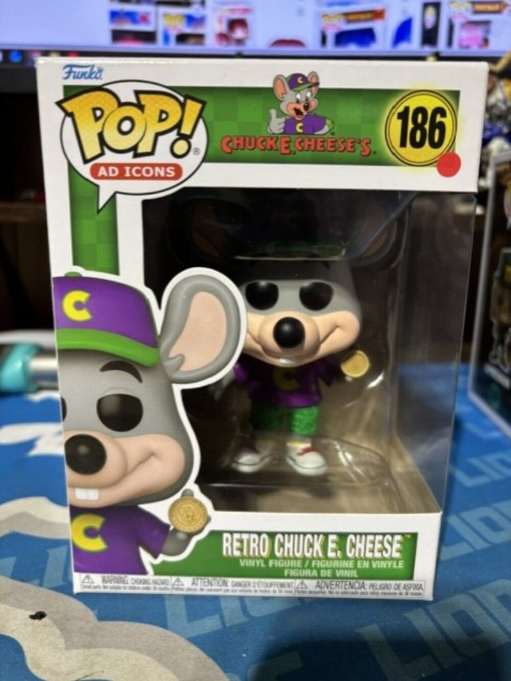 FUNKO POP-AD ICONS-RETRO CHUCKE.CHEESE'S #186